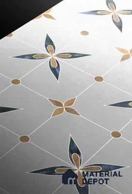 Highlighter Floor & Wall Tile TL 11424 B Thasos White 03 4 ft x 2 ft Vitrified Glossy Finish Tile - 9 mm