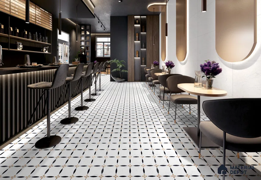 Highlighter Floor & Wall Tile TL 11421 B Glacier White 01 4 ft x 2 ft Vitrified Glossy Finish Tile - 9 mm