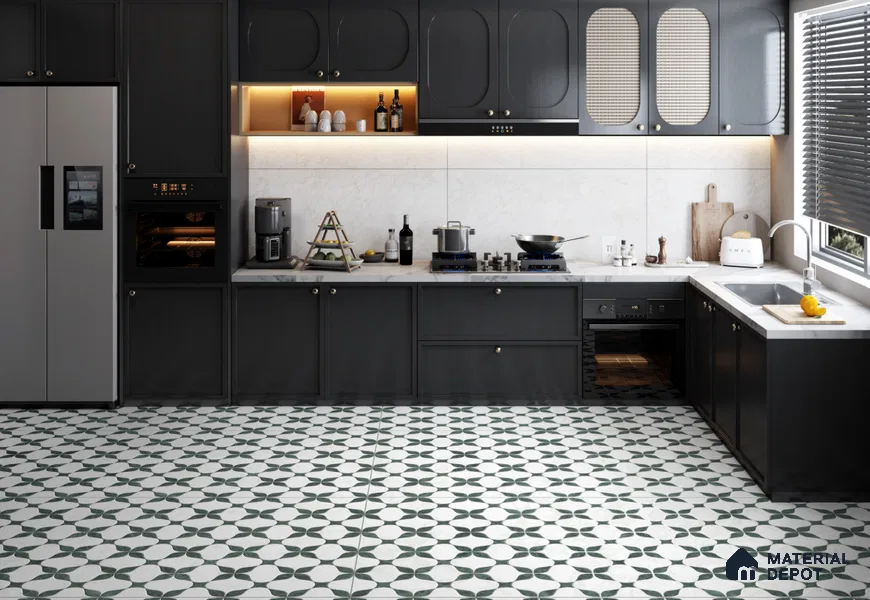 Highlighter Floor & Wall Tile TL 11422 C Makarana White 02 4 ft x 2 ft Vitrified Glossy Finish Tile - 9 mm