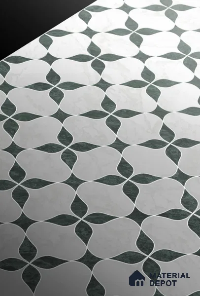Highlighter Floor & Wall Tile TL 11422 C Makarana White 02 4 ft x 2 ft Vitrified Glossy Finish Tile - 9 mm