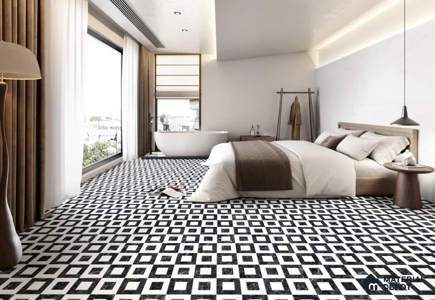 Highlighter Floor & Wall Tile TL 11426 B Wonder White 01 4 ft x 2 ft Vitrified Glossy Finish Tile - 9 mm