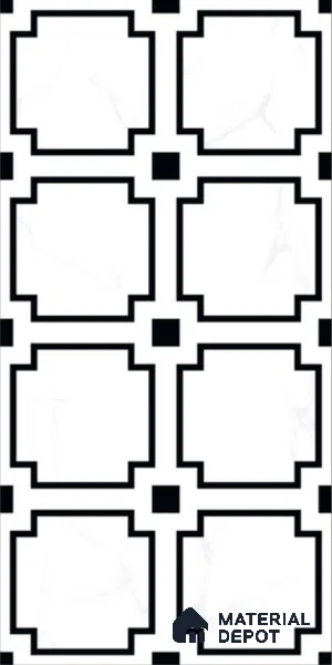 Highlighter Floor & Wall Tile TL 11426 D Wonder White 03 4 ft x 2 ft Vitrified Glossy Finish Tile - 9 mm