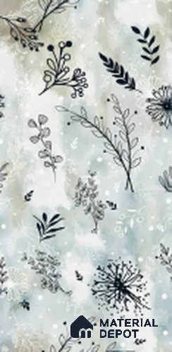 Floral Look Wall Tile TL 10923 Domain Green Decore 4 ft x 2 ft Glue Matte Finish Vitrified Tile - 9 mm | Suitable for Bathroom, Accent/Feature Wall, Dining Area