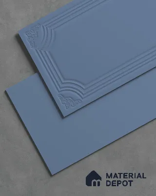 Full Body Photo Frame Wall TL 13223 G Sculpted Slate 4 ft x 2 ft Matte Finish Porcelain Tile - 9 mm | Suitable for Foyer, Bathroom Wall, Bedroom, Dining, Feature Wall / Accent Wall