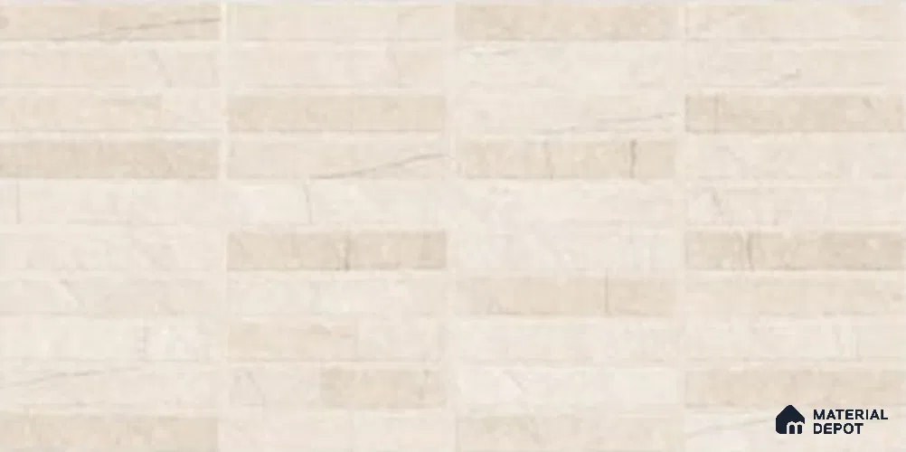 Brick Wall Tile TL 11997 B Quios Crema Brick Decor 4 ft x 2 ft Matte Finish Vitrified Tile - 9 mm