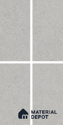 Endless Marble Floor & Wall Tile TL 10848 C Husk Grey 4 ft x 2 ft Carving Matte Finish Vitrified Tile - 9 mm | 4 Random Designs | Suitable for Living Room, Bedroom & Kitchen