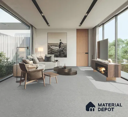 Endless Marble Floor & Wall Tile TL 10848 C Husk Grey 4 ft x 2 ft Carving Matte Finish Vitrified Tile - 9 mm | 4 Random Designs | Suitable for Living Room, Bedroom & Kitchen