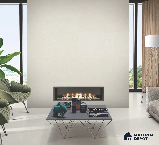 Endless Marble Floor & Wall Tile TL 10848 B Husk Ivory 4 ft x 2 ft Punch Carving Matte Finish Vitrified Tile - 9 mm | 4 Random Designs | Suitable for Living Room, Bedroom & Kitchen