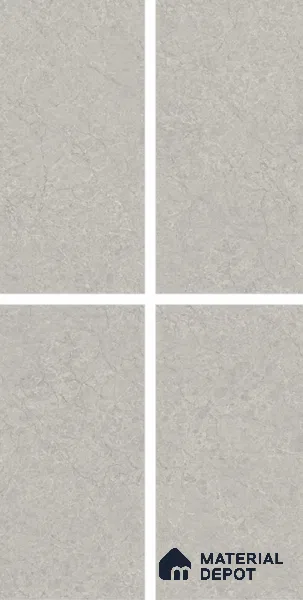 Endless Marble Floor & Wall Tile TL 10848 E Husk Grey 4 ft x 2 ft Glossy Finish Vitrified Tile - 9 mm | 4 Random Designs | Suitable for Living Room, Bedroom & Kitchen