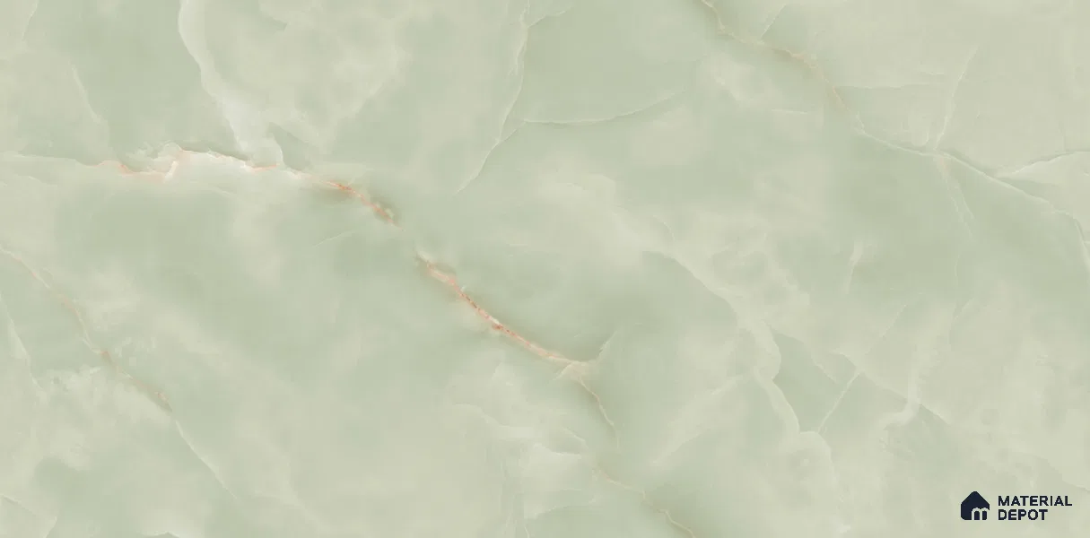 Marble Floor & Wall Tile TL 11967 B Onyx Luxe Green 4 ft x 2 ft High Gloss Finish Vitrified Tile - 9 mm