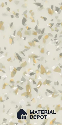 Terrazzo Floor & Wall Tile TL 10856 B Classico Green 4 ft x 2 ft Glossy Finish Vitrified Tile - 9 mm | 3 Random Designs | Suitable for Living Room, Bedroom & Kitchen
