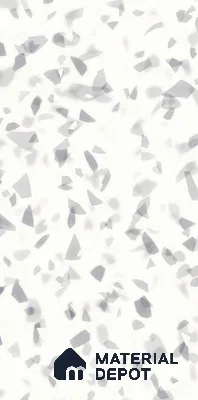 Terrazzo Floor & Wall Tile TL 10856 C Classico White 4 ft x 2 ft Glossy Finish Vitrified Tile - 9 mm | 3 Random Designs | Suitable for Living Room, Bedroom & Kitchen