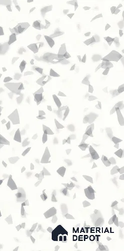 Terrazzo Floor & Wall Tile TL 10856 C Classico White 4 ft x 2 ft Glossy Finish Vitrified Tile - 9 mm | 3 Random Designs | Suitable for Living Room, Bedroom & Kitchen