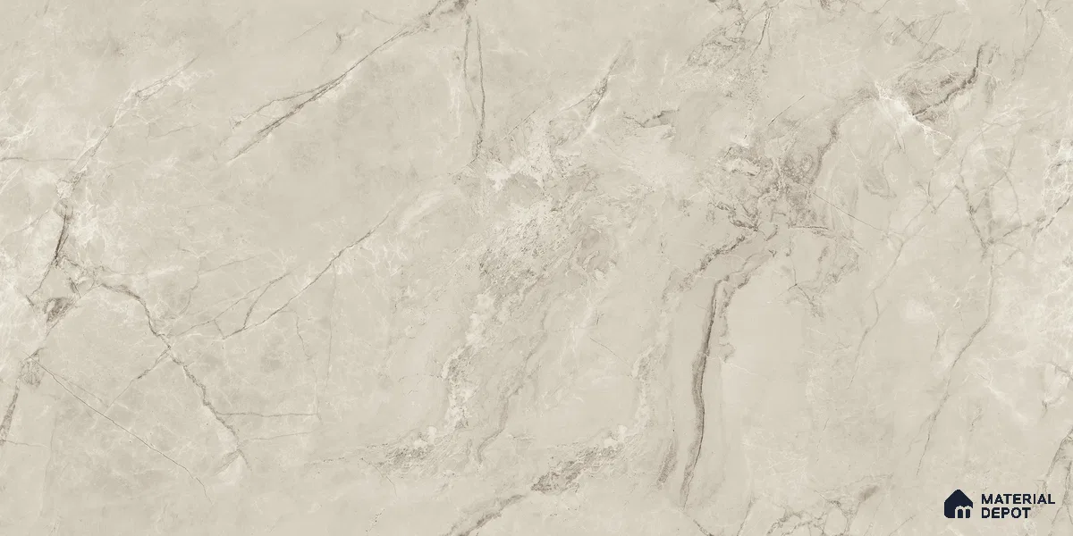 Endless Marble Floor & Wall Tile TL 10853 D Albino Bianco 4 ft x 2 ft Glossy Finish Vitrified Tile - 9 mm | 5 Random Designs | Suitable for Living Room, Bedroom & Kitchen