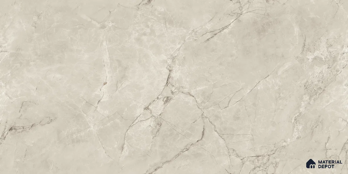 Endless Marble Floor & Wall Tile TL 10853 D Albino Bianco 4 ft x 2 ft Glossy Finish Vitrified Tile - 9 mm | 5 Random Designs | Suitable for Living Room, Bedroom & Kitchen