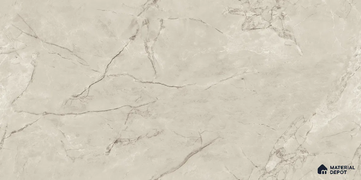 Endless Marble Floor & Wall Tile TL 10853 D Albino Bianco 4 ft x 2 ft Glossy Finish Vitrified Tile - 9 mm | 5 Random Designs | Suitable for Living Room, Bedroom & Kitchen