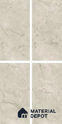 Endless Marble Floor & Wall Tile TL 10853 Albino Bianco 4 ft x 2 ft Carving Matte Finish Vitrified Tile - 9 mm | 5 Random Designs | Suitable for Living Room, Bedroom & Kitchen