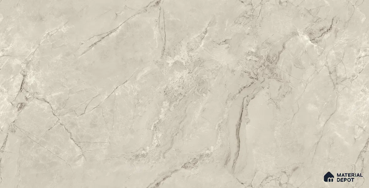 Endless Marble Floor & Wall Tile TL 10853 Albino Bianco 4 ft x 2 ft Carving Matte Finish Vitrified Tile - 9 mm | 5 Random Designs | Suitable for Living Room, Bedroom & Kitchen