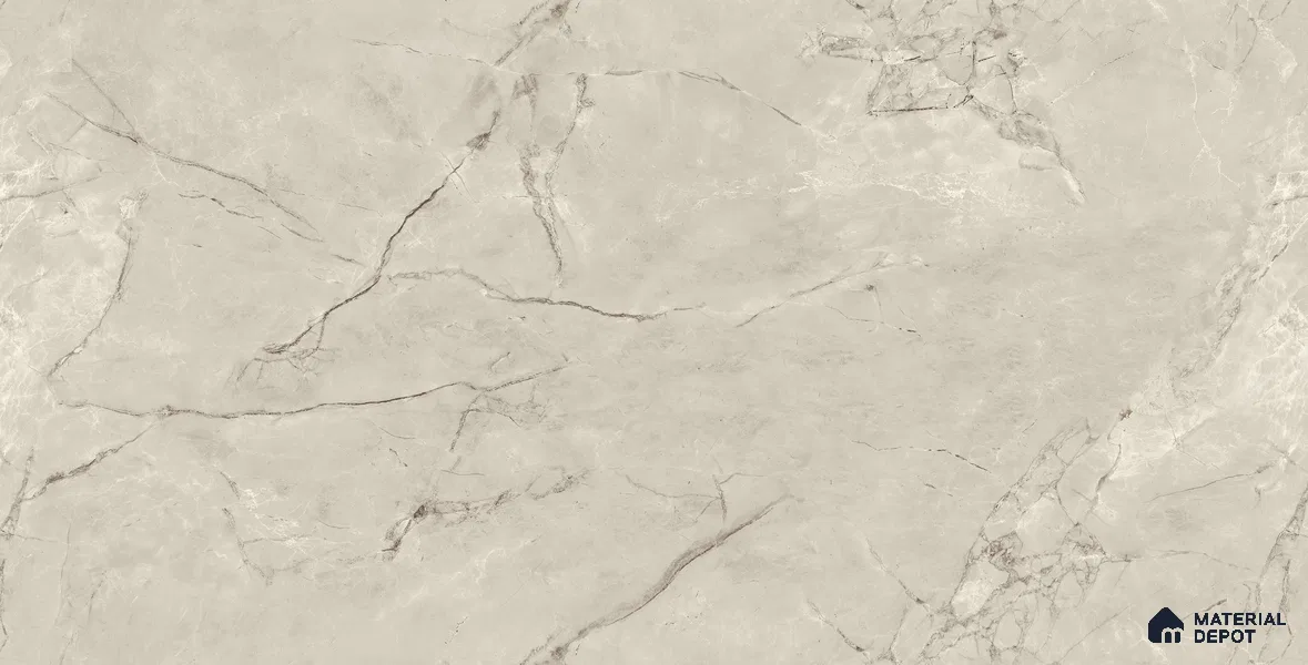 Endless Marble Floor & Wall Tile TL 10853 Albino Bianco 4 ft x 2 ft Carving Matte Finish Vitrified Tile - 9 mm | 5 Random Designs | Suitable for Living Room, Bedroom & Kitchen