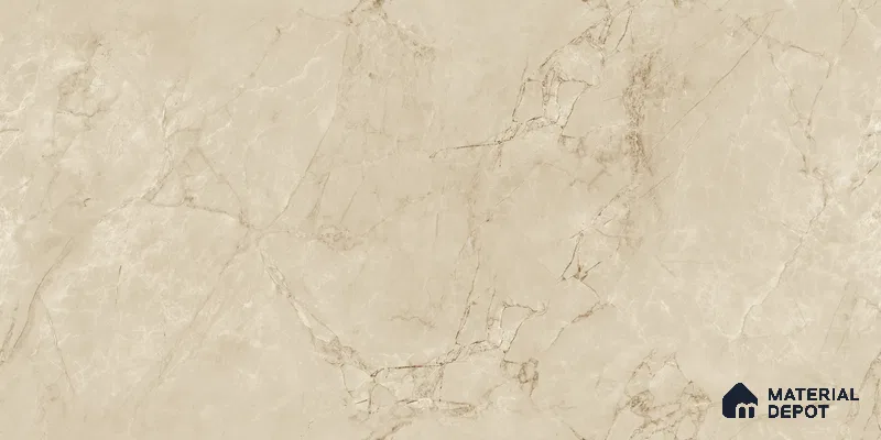 Endless Marble Floor & Wall Tile TL 10853 E Albino Caramel 4 ft x 2 ft Glossy Finish Vitrified Tile - 9 mm | 5 Random Designs | Suitable for Living Room, Bedroom & Kitchen (Sample)