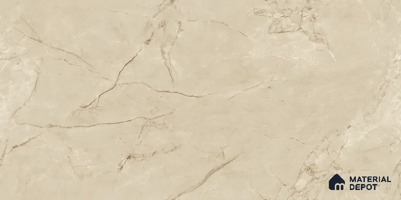 Endless Marble Floor & Wall Tile TL 10853 E Albino Caramel 4 ft x 2 ft Glossy Finish Vitrified Tile - 9 mm | 5 Random Designs | Suitable for Living Room, Bedroom & Kitchen (Sample)