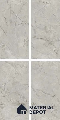 Endless Marble Floor & Wall Tile TL 10853 F Albino Grey 4 ft x 2 ft Glossy Finish Vitrified Tile - 9 mm | 5 Random Designs | Suitable for Living Room, Bedroom & Kitchen