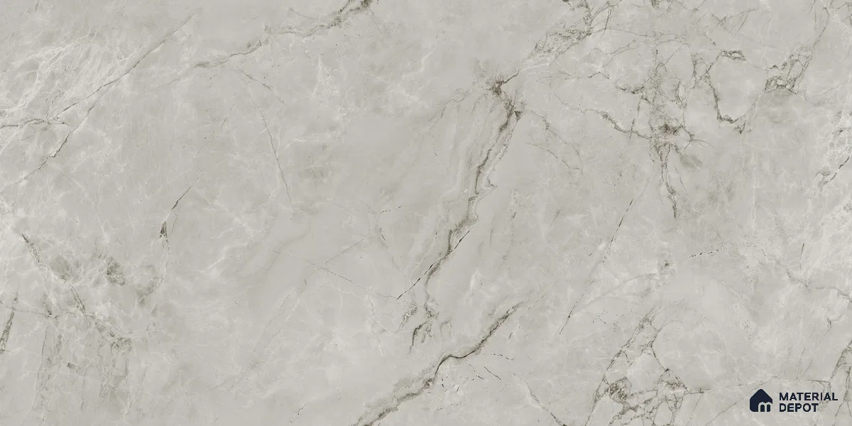 Endless Marble Floor & Wall Tile TL 10853 F Albino Grey 4 ft x 2 ft Glossy Finish Vitrified Tile - 9 mm | 5 Random Designs | Suitable for Living Room, Bedroom & Kitchen