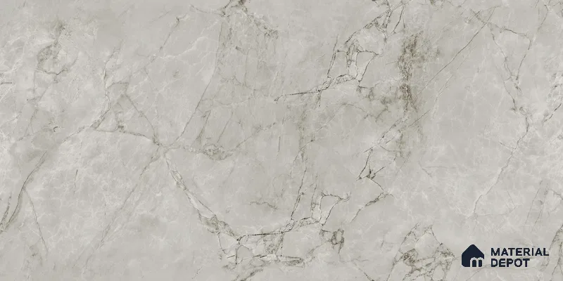 Endless Marble Floor & Wall Tile TL 10853 F Albino Grey 4 ft x 2 ft Glossy Finish Vitrified Tile - 9 mm | 5 Random Designs | Suitable for Living Room, Bedroom & Kitchen