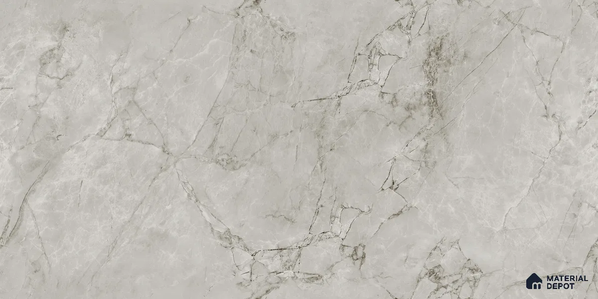 Endless Marble Floor & Wall Tile TL 10853 F Albino Grey 4 ft x 2 ft Glossy Finish Vitrified Tile - 9 mm | 5 Random Designs | Suitable for Living Room, Bedroom & Kitchen