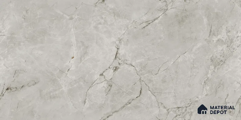 Endless Marble Floor & Wall Tile TL 10853 F Albino Grey 4 ft x 2 ft Glossy Finish Vitrified Tile - 9 mm | 5 Random Designs | Suitable for Living Room, Bedroom & Kitchen
