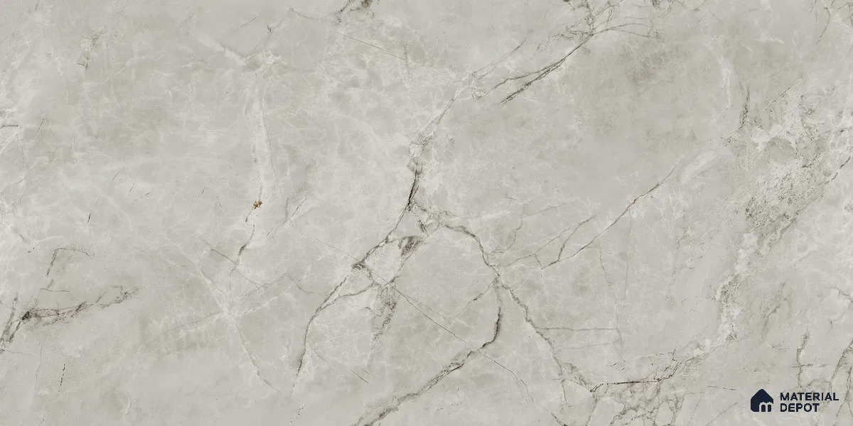 Endless Marble Floor & Wall Tile TL 10853 F Albino Grey 4 ft x 2 ft Glossy Finish Vitrified Tile - 9 mm | 5 Random Designs | Suitable for Living Room, Bedroom & Kitchen