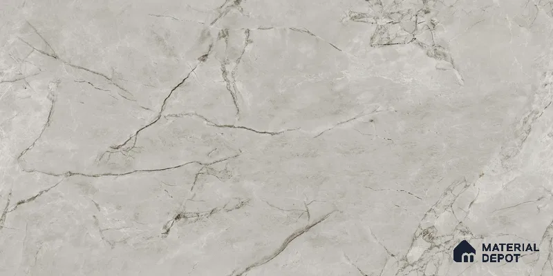 Endless Marble Floor & Wall Tile TL 10853 F Albino Grey 4 ft x 2 ft Glossy Finish Vitrified Tile - 9 mm | 5 Random Designs | Suitable for Living Room, Bedroom & Kitchen