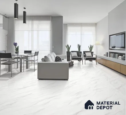 Endless Marble Floor & Wall Tile TL 10864 Jasline Pearl 4 ft x 2 ft Glossy Finish Vitrified Tile - 9 mm | 4 Random Designs | Suitable for Living Room, Bedroom & Kitchen