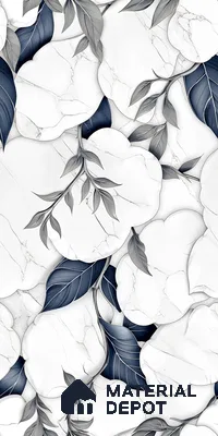 Floral Wall Tile TL 12293 B Verniz Decore 4 ft x 2 ft Pearl Carving Finish Vitrified Tile - 9 mm | Suitable for Bathroom, Accent/Feature Wall, Dining Area