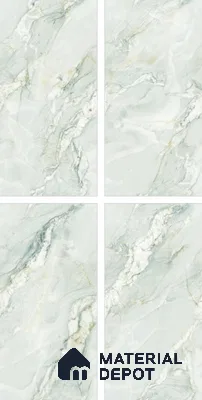 Endless Marble Floor & Wall Tile TL 10854 G Saturn Mint 4 ft x 2 ft Glossy Finish Vitrified Tile - 9 mm | 4 Random Designs | Suitable for Living Room, Bedroom & Kitchen
