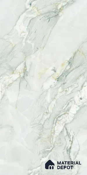 Endless Marble Floor & Wall Tile TL 10854 C Saturn Mint 4 ft x 2 ft Carving Matte Finish Vitrified Tile - 9 mm | 3 Random Designs | Suitable for Living Room, Bedroom & Kitchen