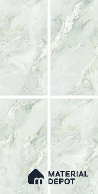 Endless Marble Floor & Wall Tile TL 10854 C Saturn Mint 4 ft x 2 ft Carving Matte Finish Vitrified Tile - 9 mm | 3 Random Designs | Suitable for Living Room, Bedroom & Kitchen