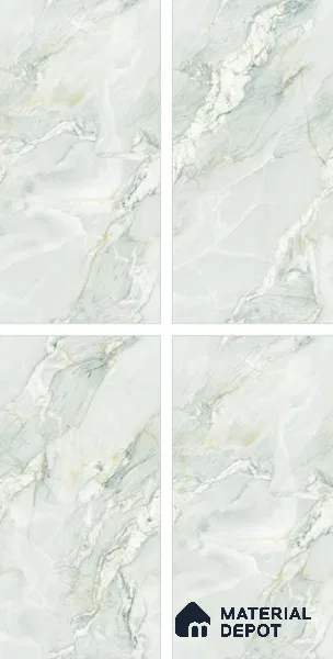 Endless Marble Floor & Wall Tile TL 10854 C Saturn Mint 4 ft x 2 ft Carving Matte Finish Vitrified Tile - 9 mm | 3 Random Designs | Suitable for Living Room, Bedroom & Kitchen