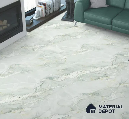 Endless Marble Floor & Wall Tile TL 10854 C Saturn Mint 4 ft x 2 ft Carving Matte Finish Vitrified Tile - 9 mm | 3 Random Designs | Suitable for Living Room, Bedroom & Kitchen