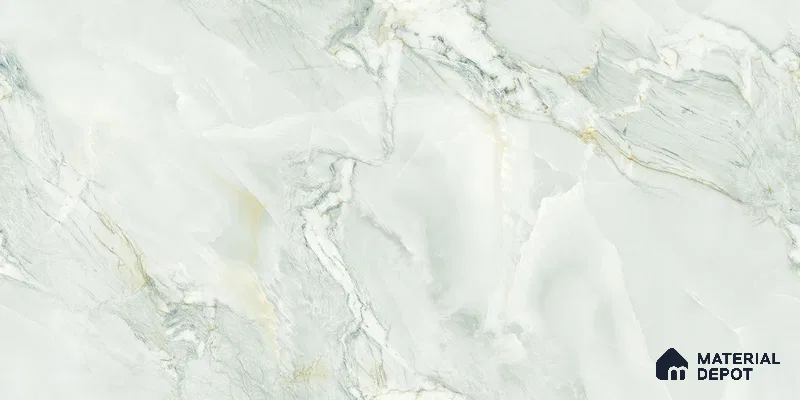 Endless Marble Floor & Wall Tile TL 10854 C Saturn Mint 4 ft x 2 ft Carving Matte Finish Vitrified Tile - 9 mm | 3 Random Designs | Suitable for Living Room, Bedroom & Kitchen