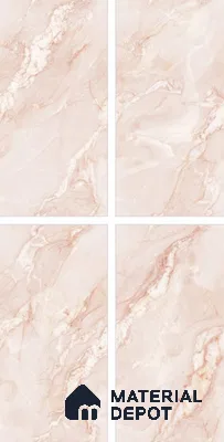 Endless Marble Floor & Wall Tile TL 10854 D Saturn Pink 4 ft x 2 ft Carving Matte Finish Vitrified Tile - 9 mm | 4 Random Designs | Suitable for Living Room, Bedroom & Kitchen (Sample)