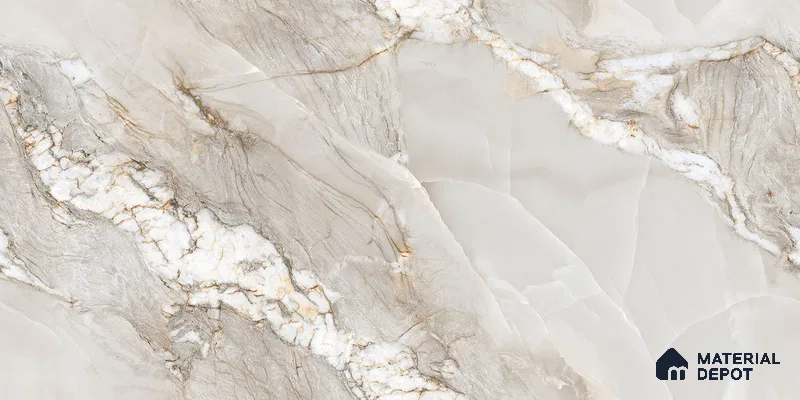 Endless Marble Floor & Wall Tile TL 10854 B Saturn Grey 4 ft x 2 ft Carving Matte Finish Vitrified Tile - 9 mm | 4 Random Designs | Suitable for Living Room, Bedroom & Kitchen