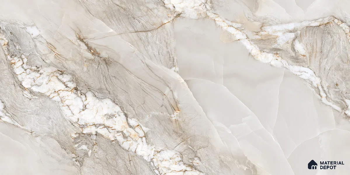 Endless Marble Floor & Wall Tile TL 10854 B Saturn Grey 4 ft x 2 ft Carving Matte Finish Vitrified Tile - 9 mm | 4 Random Designs | Suitable for Living Room, Bedroom & Kitchen