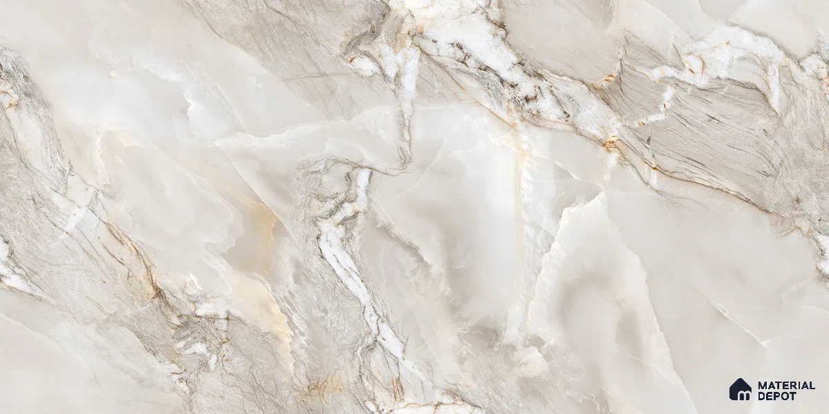 Endless Marble Floor & Wall Tile TL 10854 B Saturn Grey 4 ft x 2 ft Carving Matte Finish Vitrified Tile - 9 mm | 4 Random Designs | Suitable for Living Room, Bedroom & Kitchen