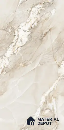 Endless Marble Floor & Wall Tile TL 10854 E Saturn Crema 4 ft x 2 ft Glossy Finish Vitrified Tile - 9 mm | 4 Random Designs | Suitable for Living Room, Bedroom & Kitchen