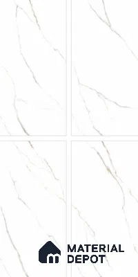 Endless Marble Floor & Wall Tile TL 10849 C Statuario Syna Gold 4 ft x 2 ft Glossy Finish Vitrified Tile - 9 mm | 4 Random Designs | Suitable for Living Room, Bedroom & Kitchen