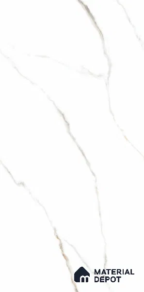 Endless Marble Floor & Wall Tile TL 10849 B Statuario Syna Gold 4 ft x 2 ft Carving Matte Finish Vitrified Tile - 9 mm | 4 Random Designs | Suitable for Living Room, Bedroom & Kitchen