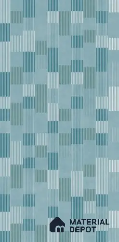 Patterned Wall Tile TL 10845 B Chroma Aqua Decor 4 ft x 2 ft Punch Carving Matte Finish Vitrified Tile - 9 mm | Suitable for Living Room, Bedroom & Kitchen