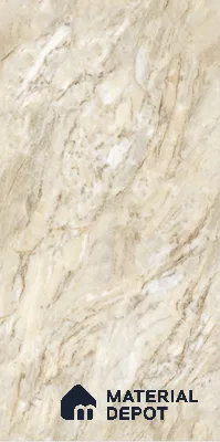 Endless Marble Floor & Wall Tile TL 10862 Blossaria Beige 4 ft x 2 ft Glossy Finish Vitrified Tile - 9 mm | 5 Random Designs | Suitable for Living Room, Bedroom & Kitchen