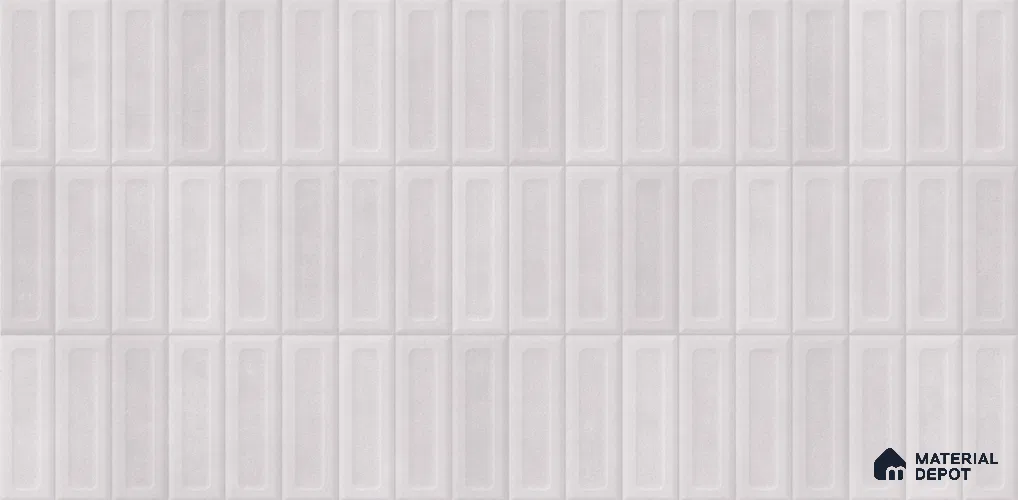 Subway Wall Tile TL 11968 C Viena Mist Decor-2 4 ft x 2 ft Metallic Finish Vitrified Tile - 9 mm